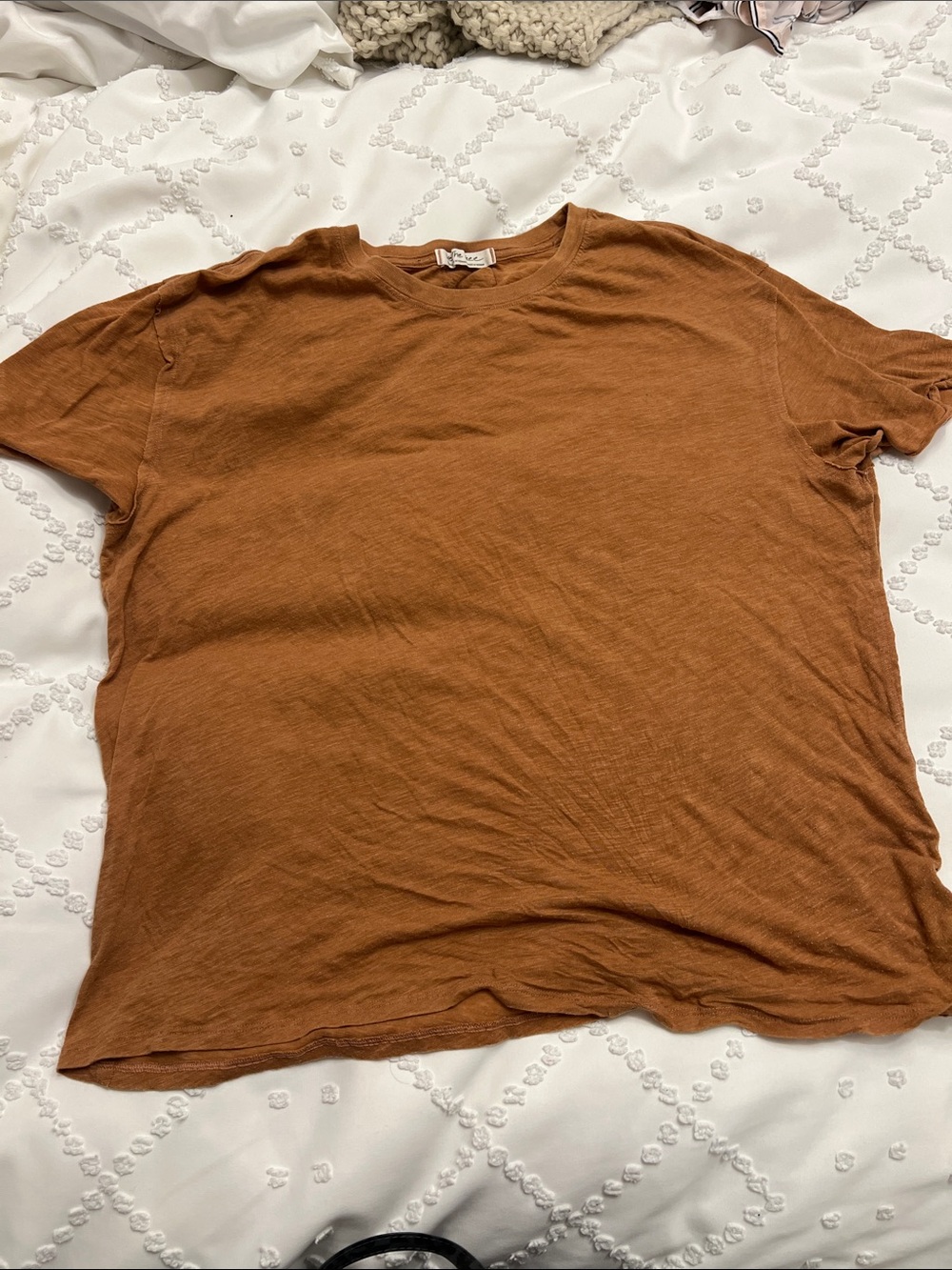 We The Free women’s  Short Sleeve Crewneck Tee - Rust Brown - Picture 2 of 3